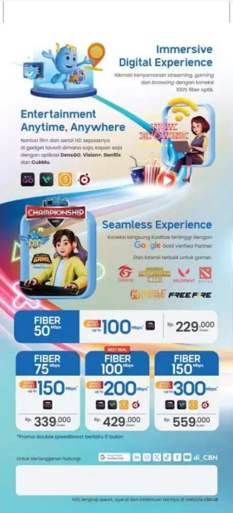 Wifi Internet CBN fiber