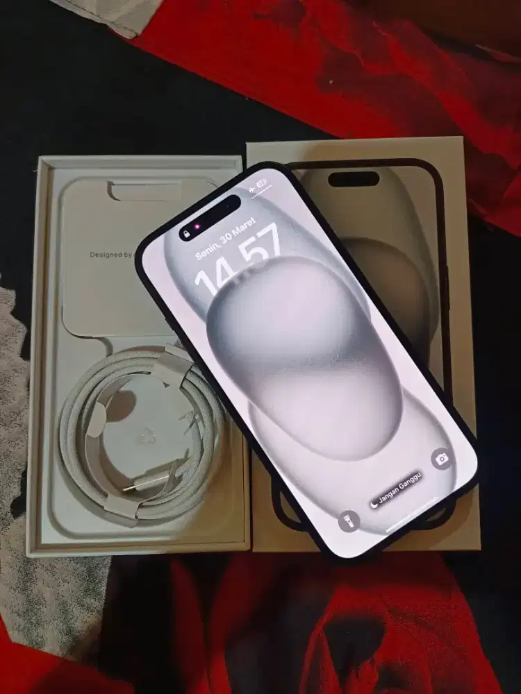 IPHONE 15 128GB BLACK MATTE FULLSET