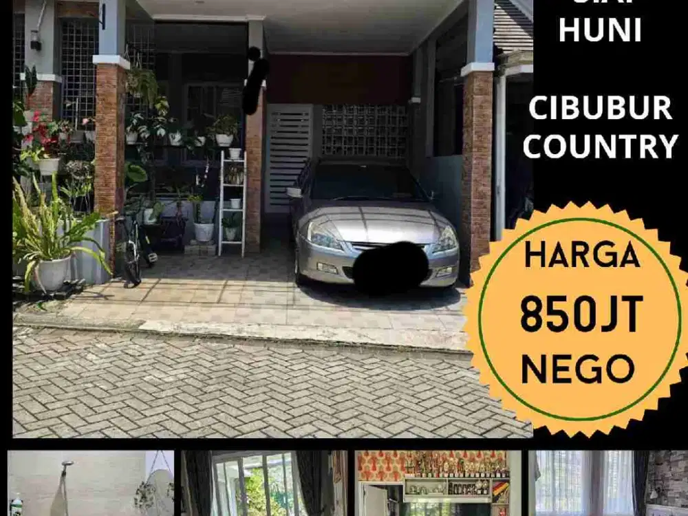 Dijual cepat banting harga rumah rapi siap huni di Cibubur Country