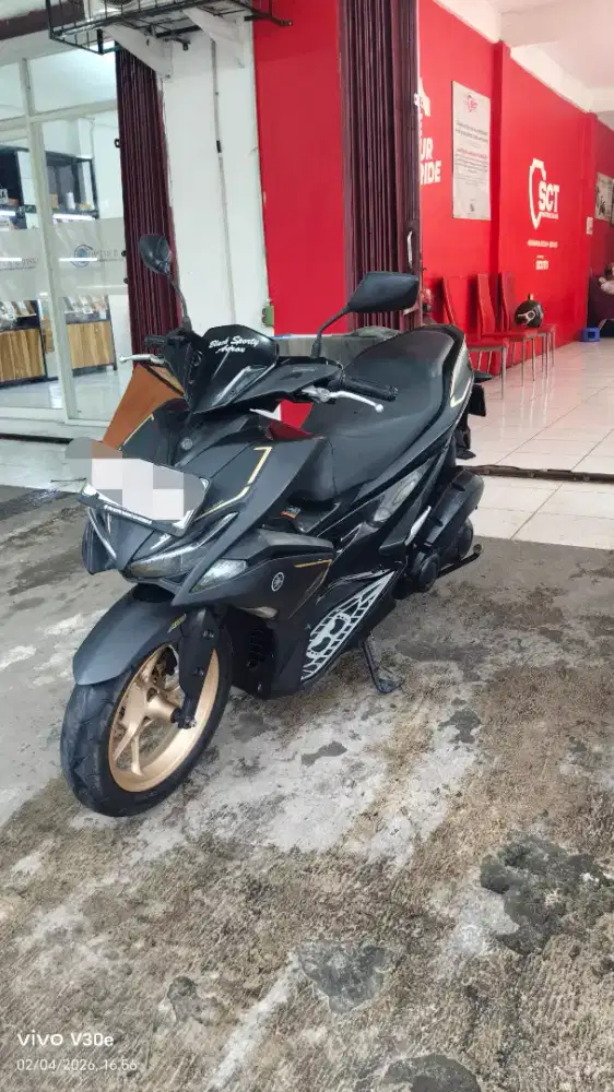 YAMAHA AEROX 155 2019 VVA S HITAM DOFF