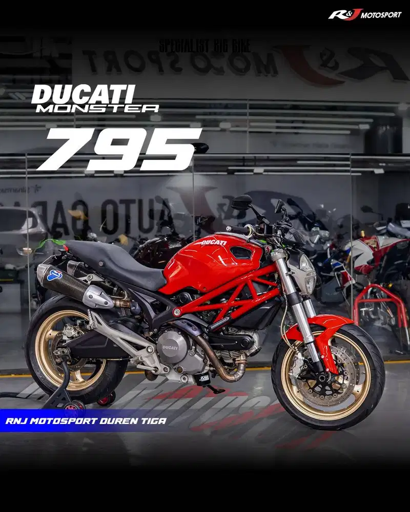 Ducati Monster 795 Monster795 Knalpot Termignoni Nik 2012 Km 21.000an