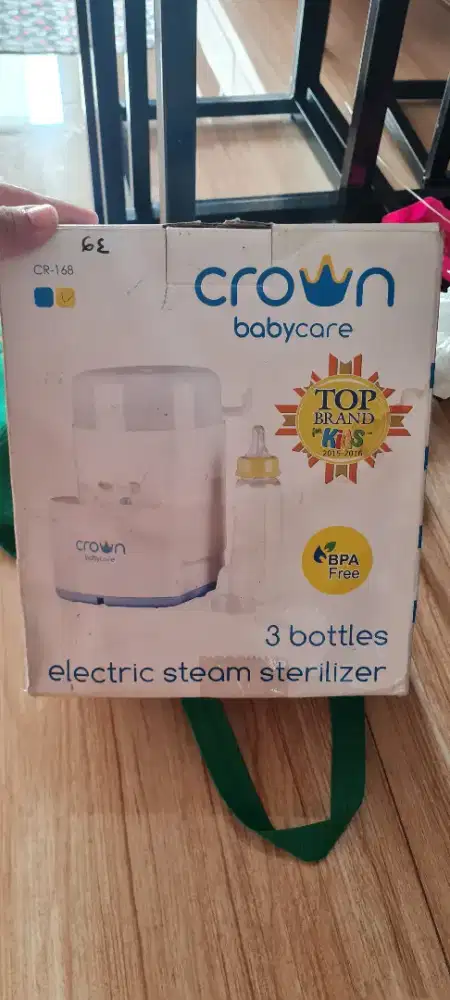 Crown 3 Bottles Electric Steam Sterilizer (dipakai coba doang)