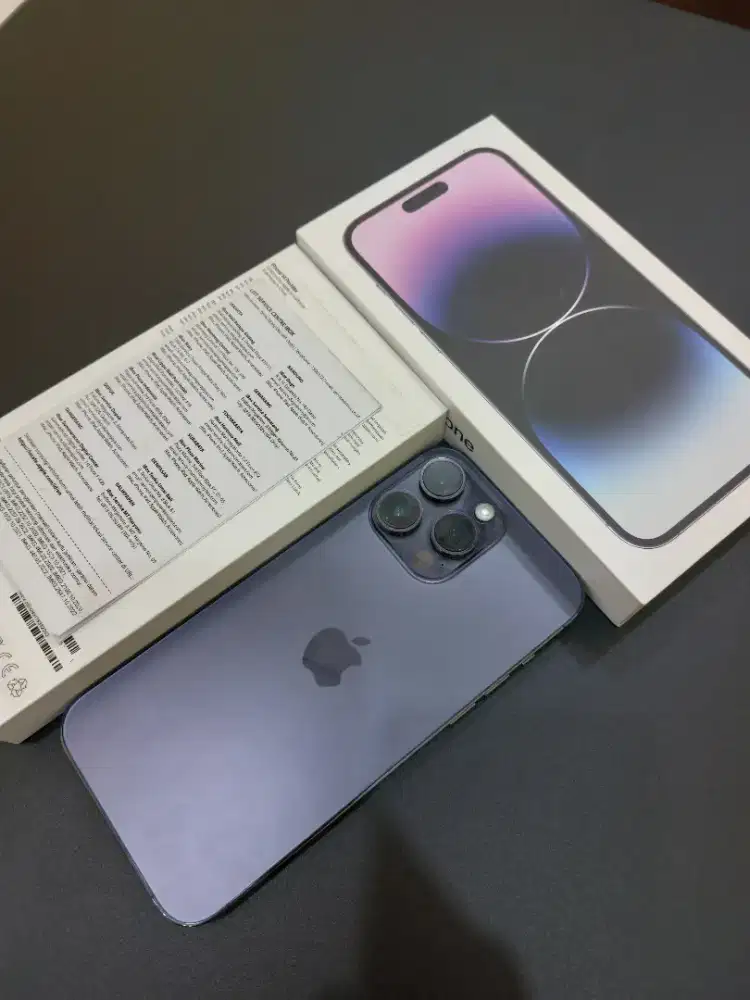iPhone 14 Promax 128 Gb Deep Purple Mulus Like New