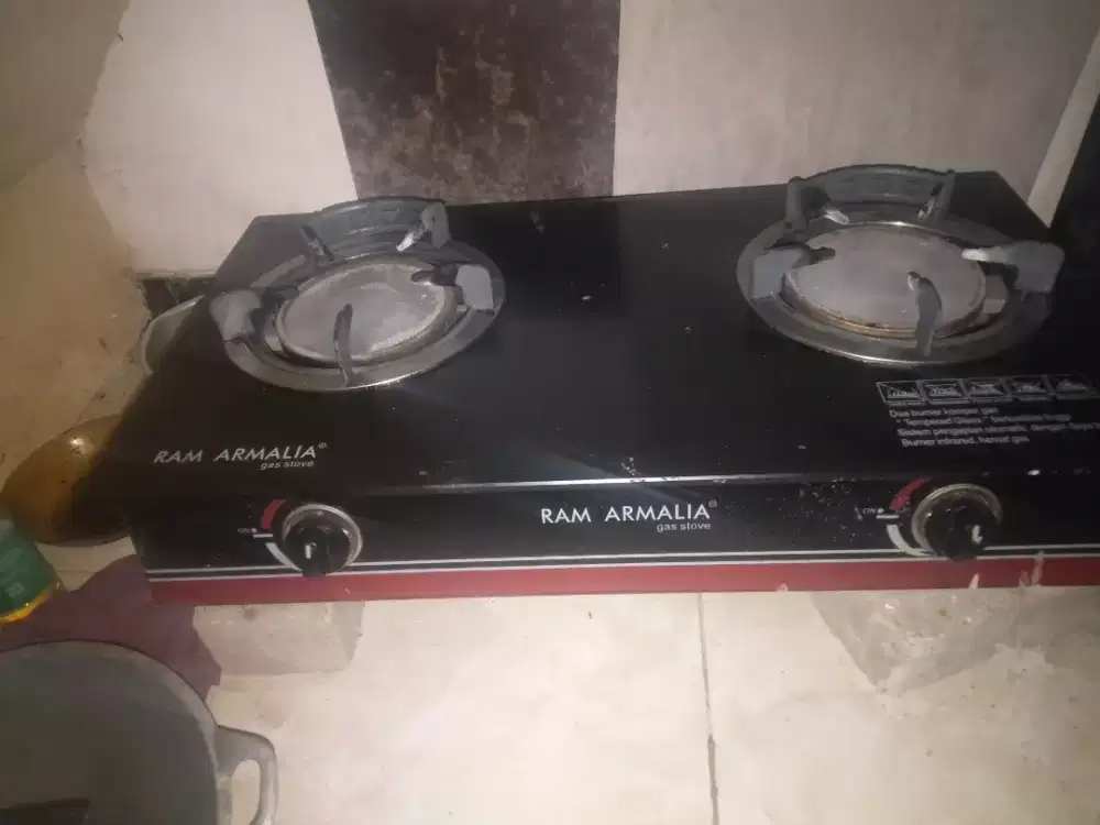 kompor kaca glass inflared merk ram armalia