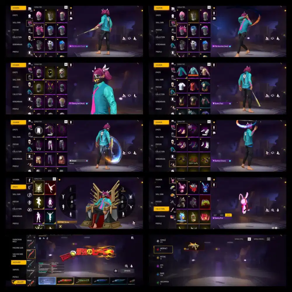 Ready stock akun free fire harga bisa di tawar yg mau beli buruan