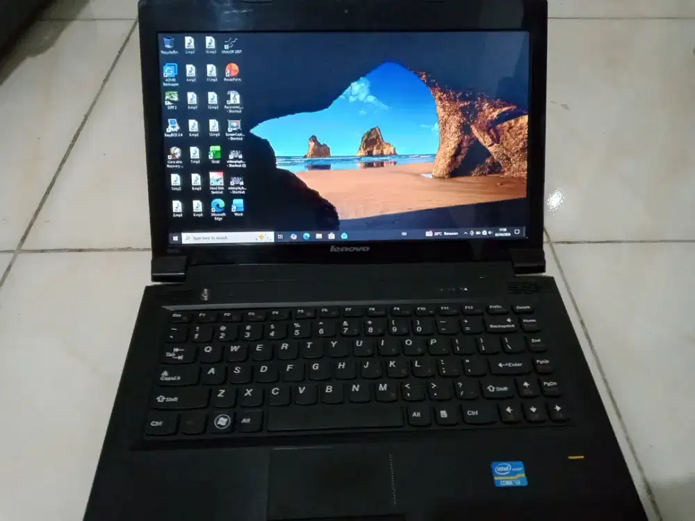 Laptop lenovo B470 i3 ram 8gb ssd ngebut
