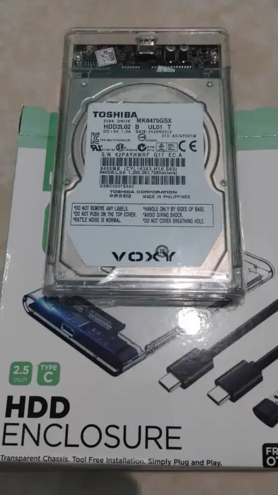 hdd eksternal 640gb