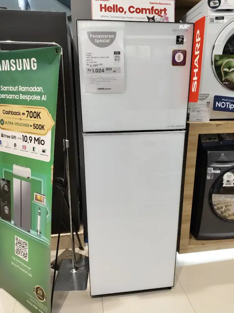 CREDIT KULKAS SHARP 2 PINTU DP 0%