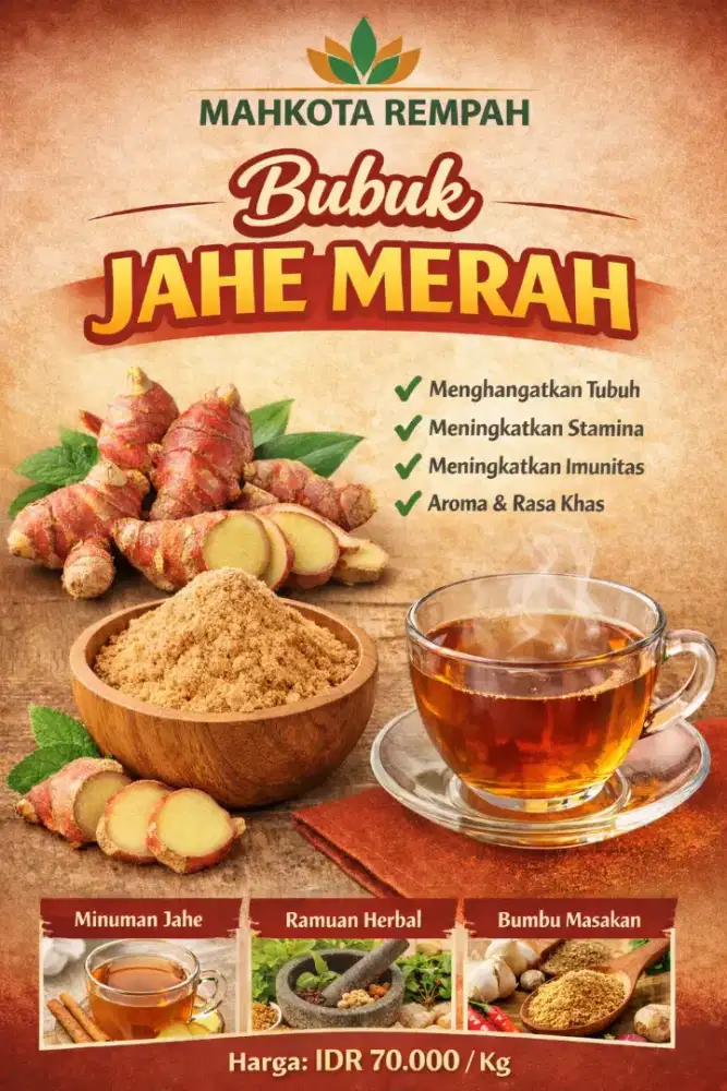 JUAL BUBUK JAHE MERAH