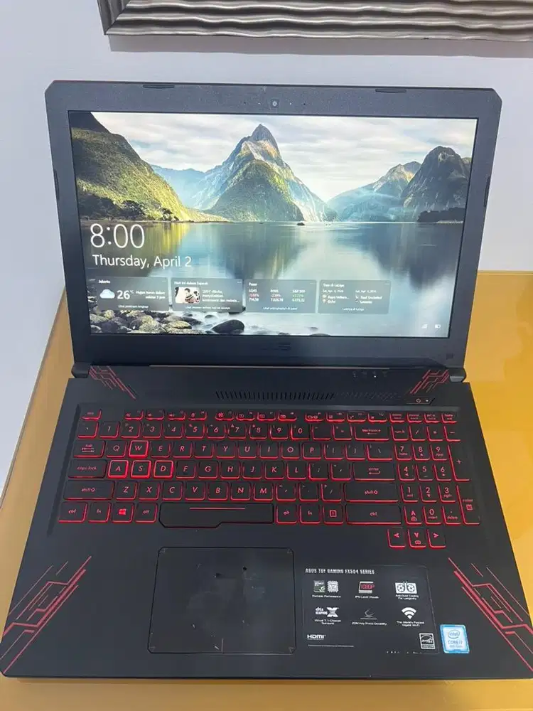 Laptop ASUS TUF gaming FX504 Series i7 8th Gen Nvidia GTX 1050Ti