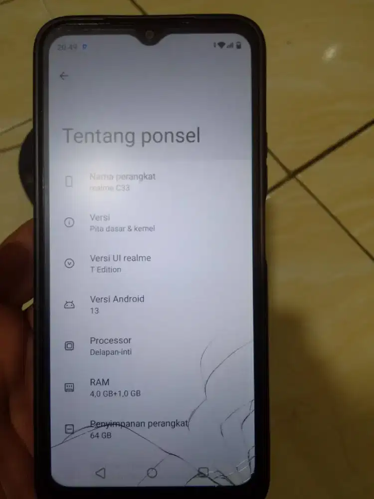 Realme c33 Ram 4+1/64 HP aja