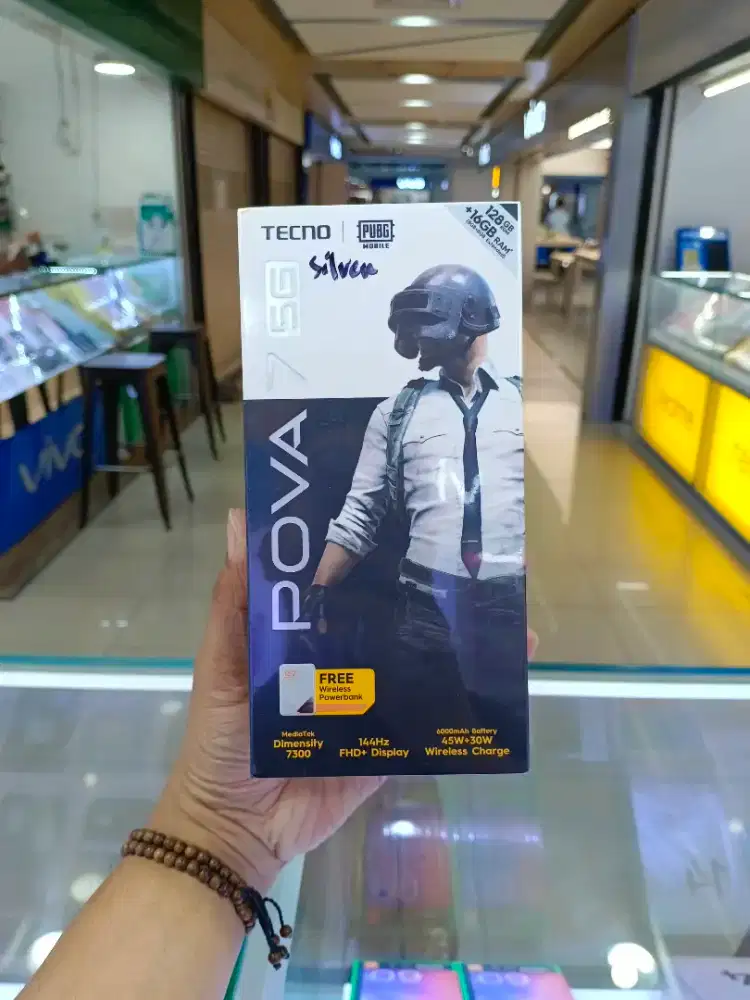 Tecno Pova 7 5G 8/128 Silver NEW BNIB Garansi Resmi Tecno Indonesia