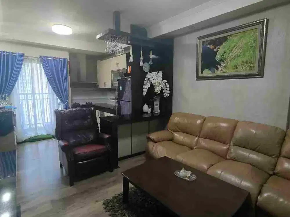 Dijual Murah Unit 3+1Br sudah Renov di Apartemen Mediterania Garden 2