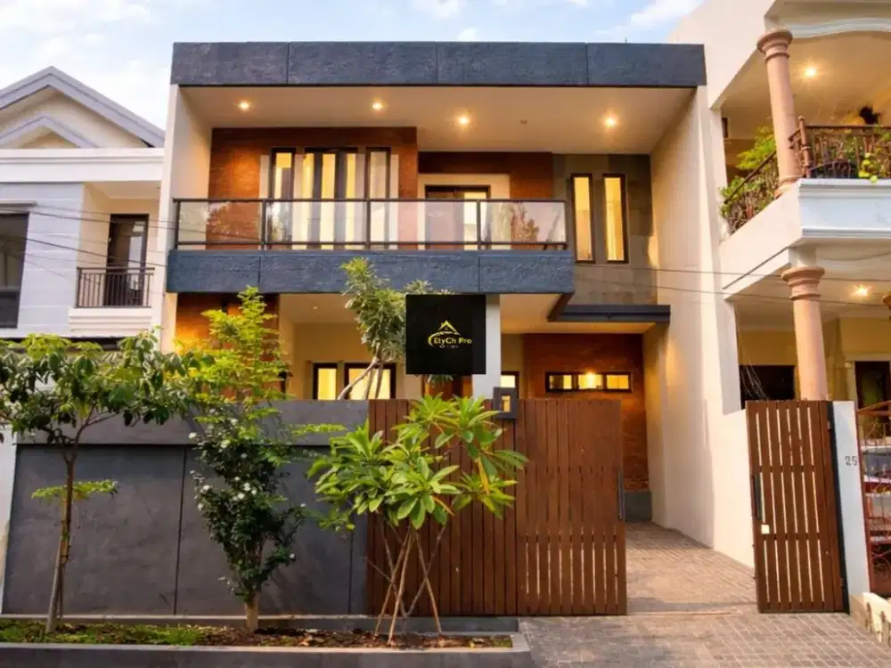 D46.BRANDNEW HOUSE MINIMALIS POSISI DEPAN TAMAN LOKASI DALAM KOMPLEK DI KELAPA GADING