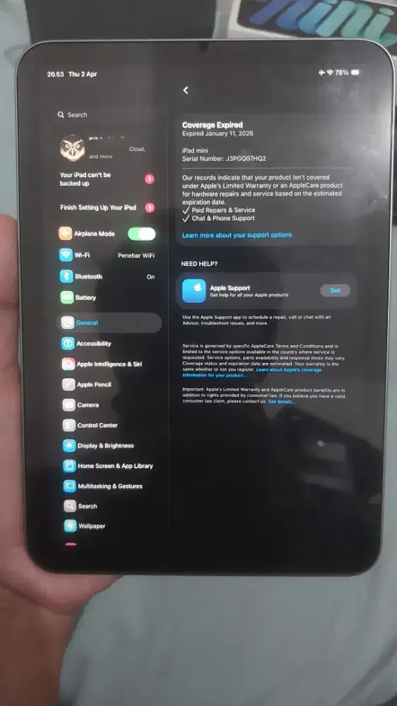 Ipad mini 7 (A17 Pro)