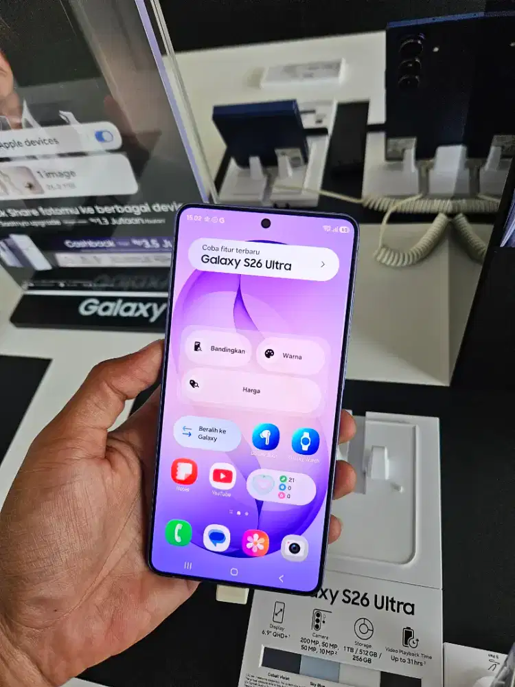 SAMSUNG S26 ULTRA 12/512GB BONUS SAMSUNG BUDS3 FE 2 UNIT DAN CHARGER