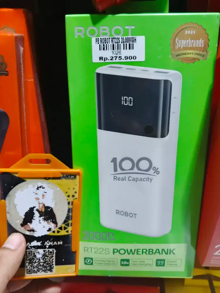 POWERBANK ROBOT RT22S 20.000Mah 15Watt Digital Display