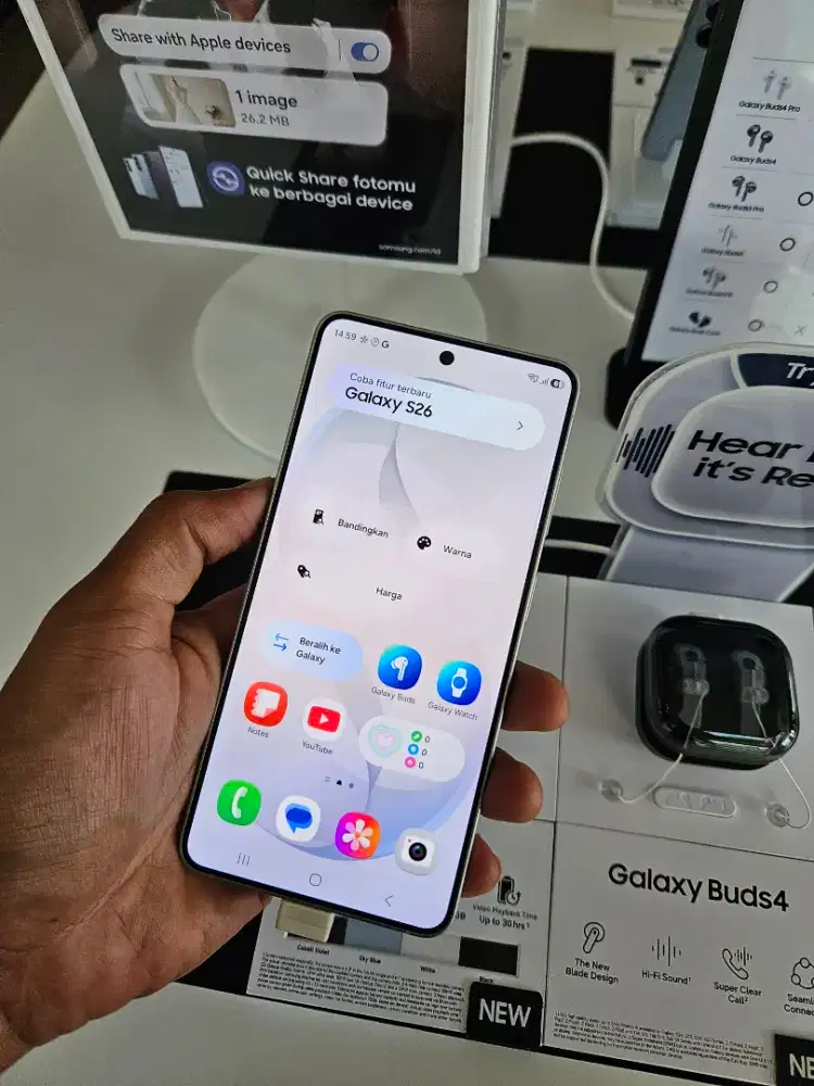 SAMSUNG S26 BASIC 512GB BONUS SAMSUNG BUDS3 FE, SAMSUNG FIT3 & CHARGER