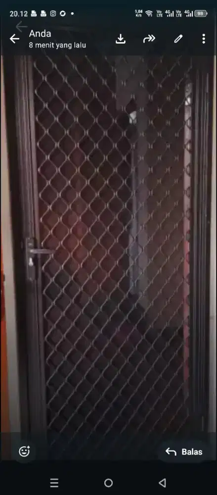Pintu kasa kawat nyamuk+ kusen+ kunci