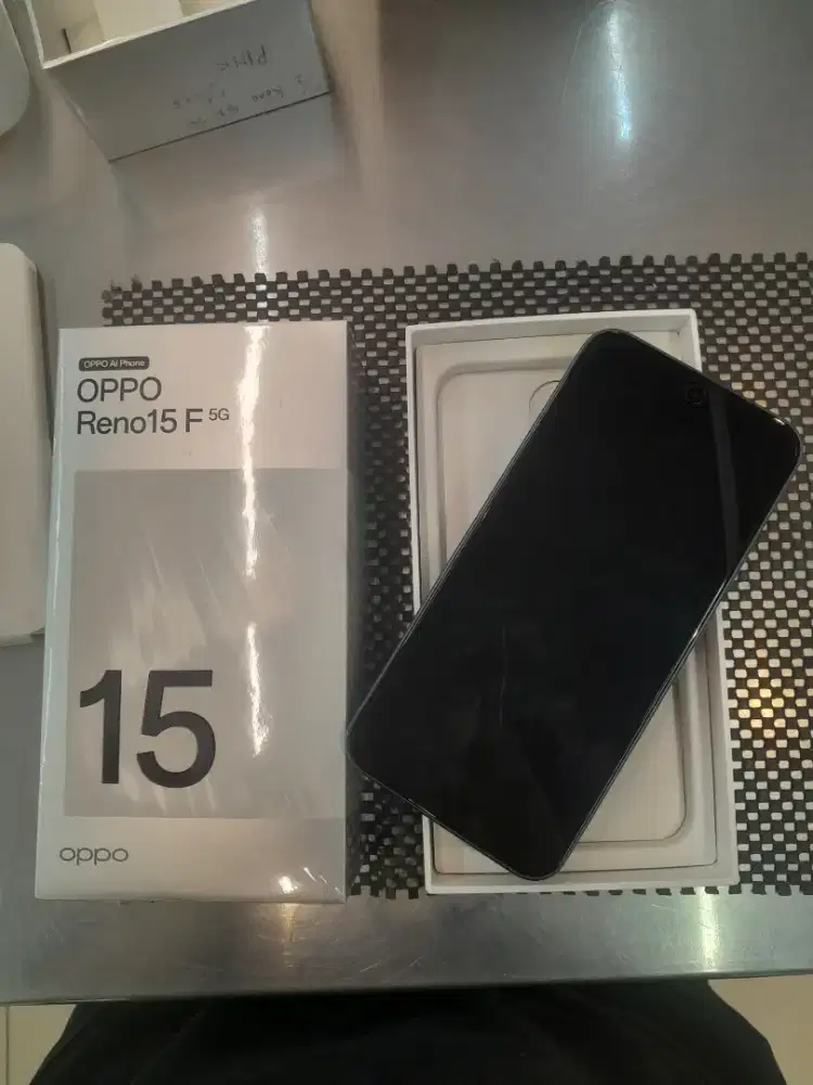 Oppo reno 15 f 8/256. Barang buka box kelengkapan aman