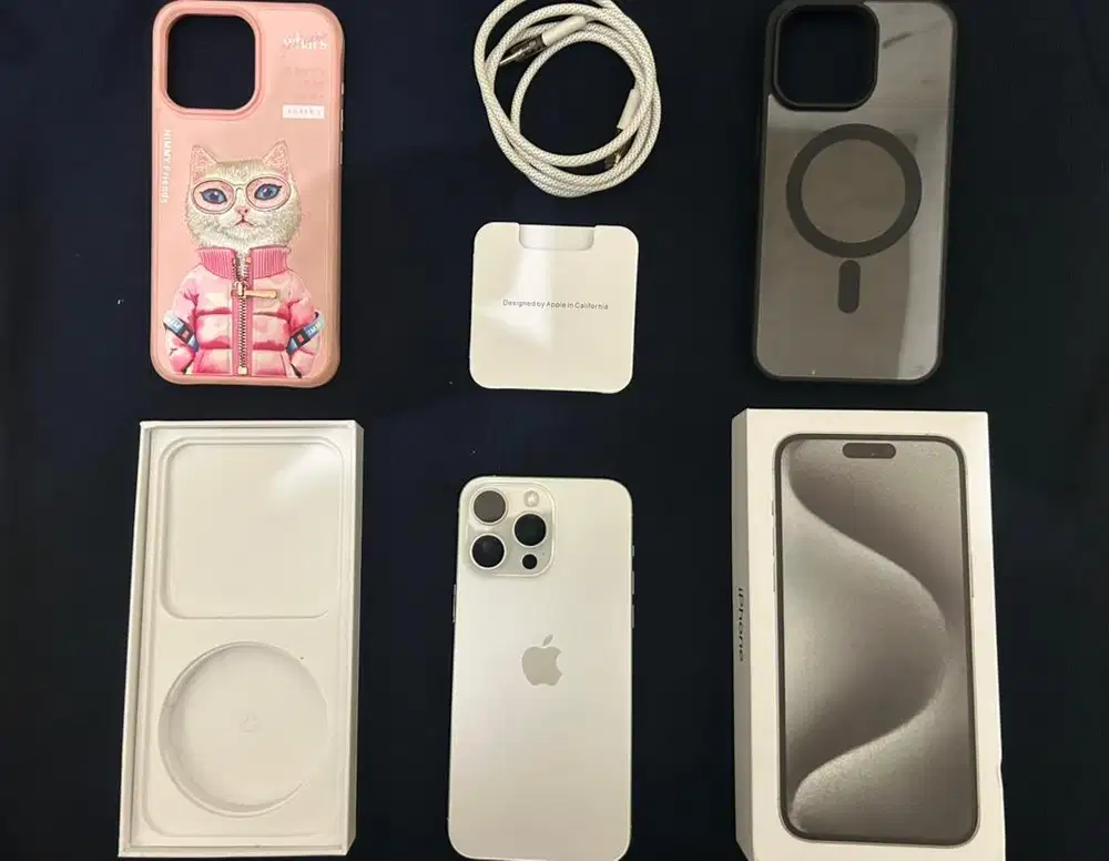 IPHONE 15 PROMAX 256GB IBOX WHITE TITANIUM