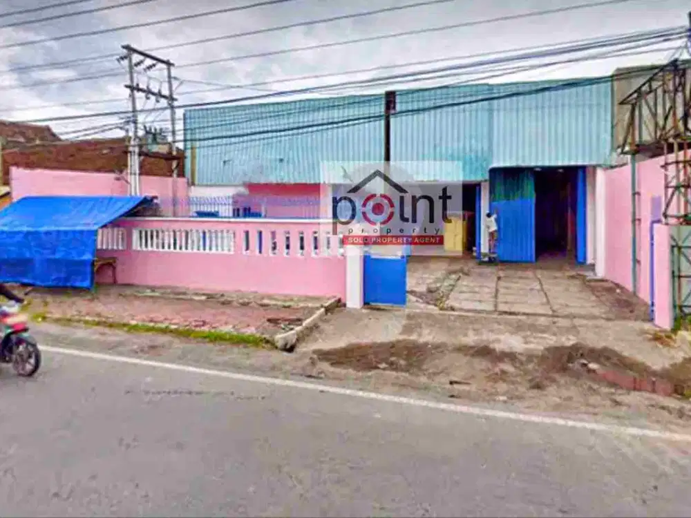 tanah dan Bangunan ex gudang luas 2654m² di kartasura