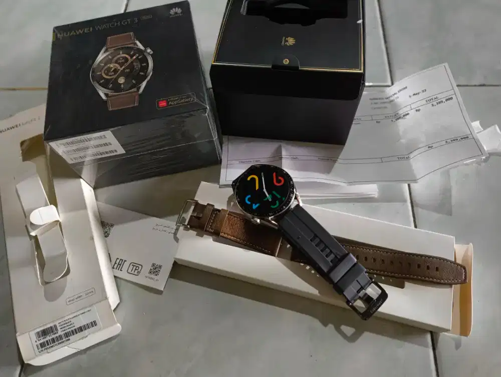 Huawei Watch GT 3 Like new Mulus polll Lengkap sampai ke notapembelian