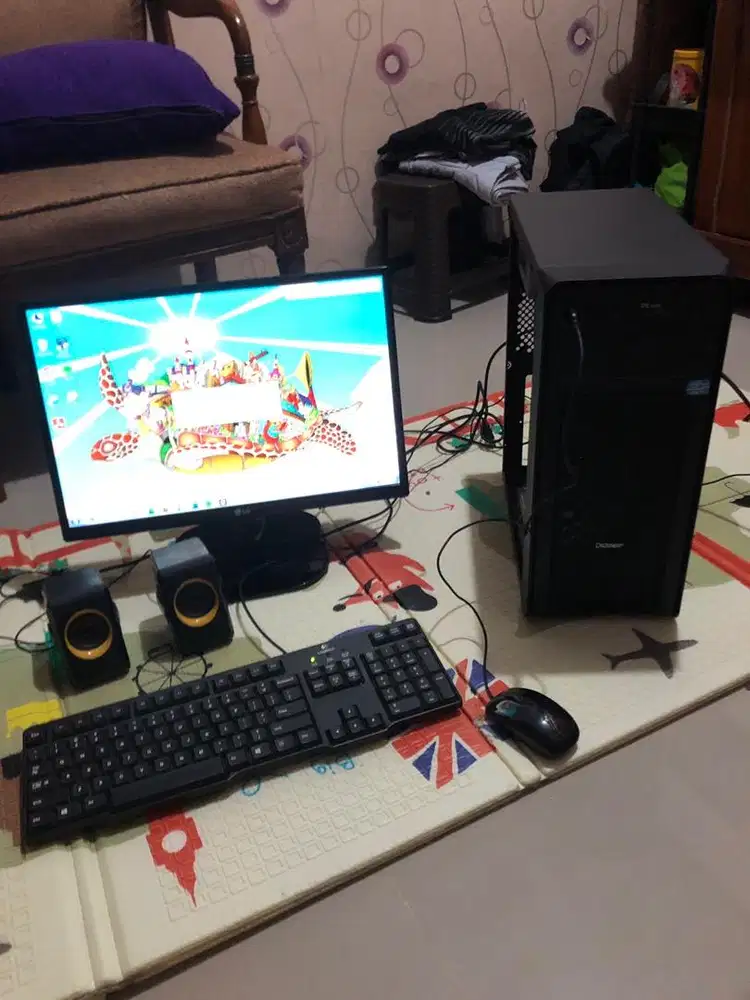 PC intel core i3 plus LED lg 20 inch