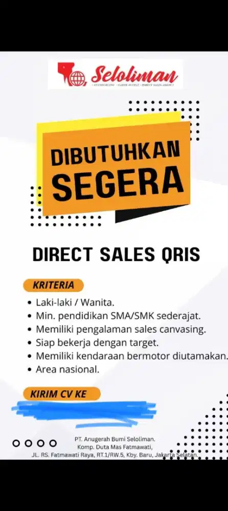 Sales Canvasing Bank