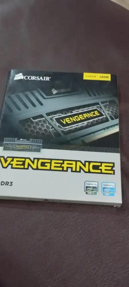 Ram DDR 3 Corsair Venggeance Black 16 GB Dual Channel