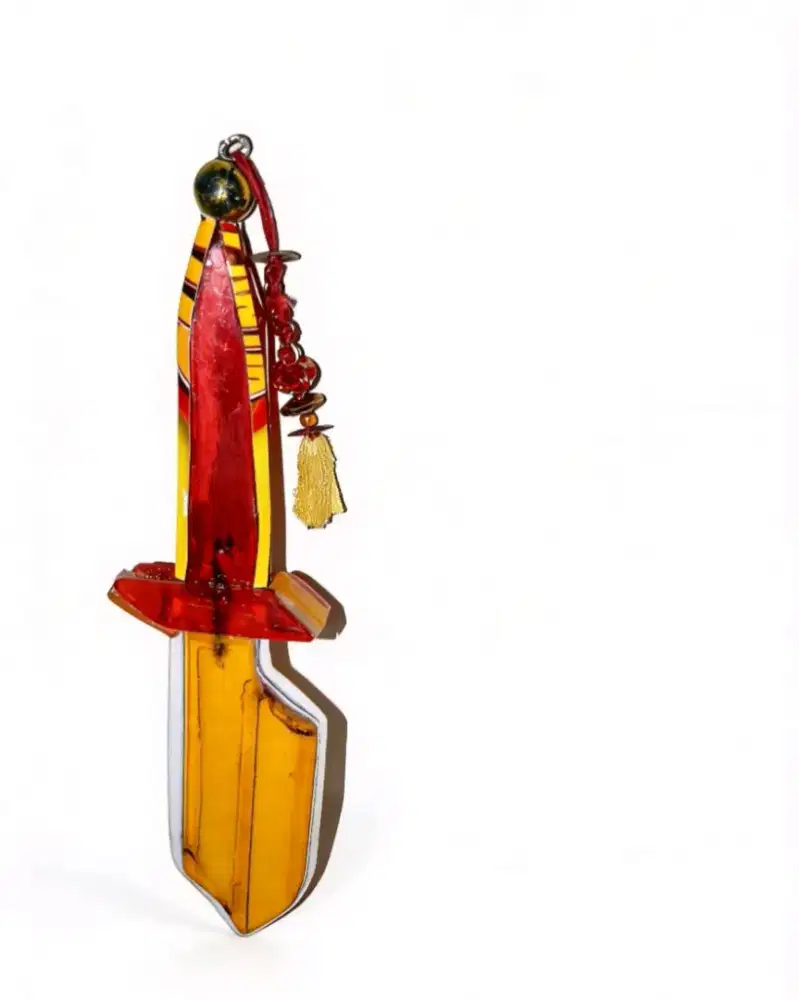 Jual Pedang Miniatur Unik dari Korek Gas Bekas - Karya Seni Tangan DIY