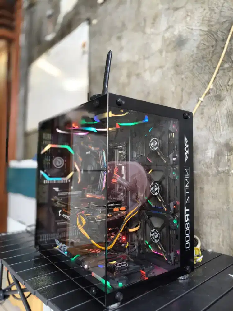 Dijual Santai Satu Paket PC Gaming + Monitor 2K + Speaker & Aksesoris