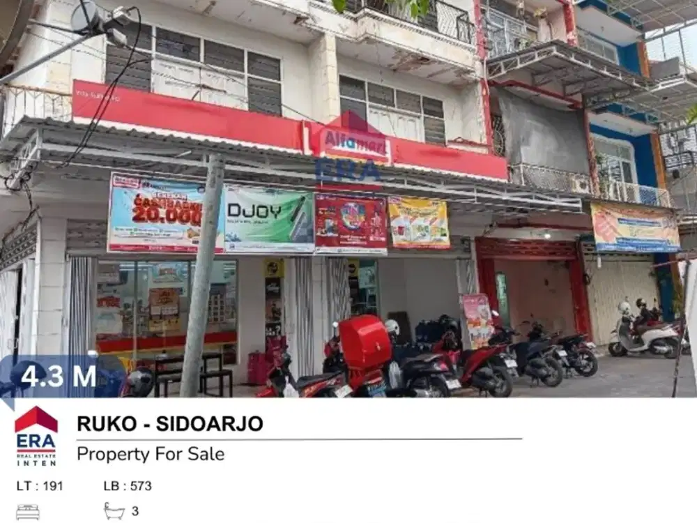 Ruko sangat strategis di kota Sidoarjo