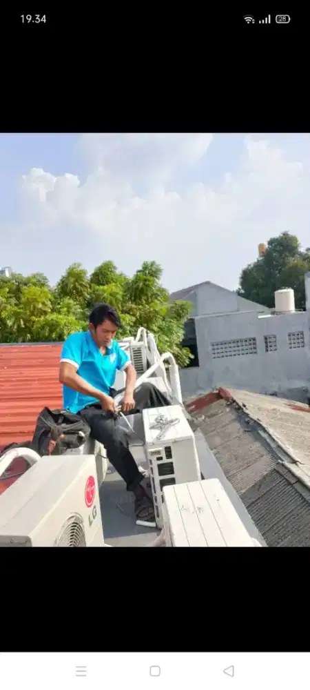 Jasa servis AC kulkas mesin cuci kompa air dll bergaransi