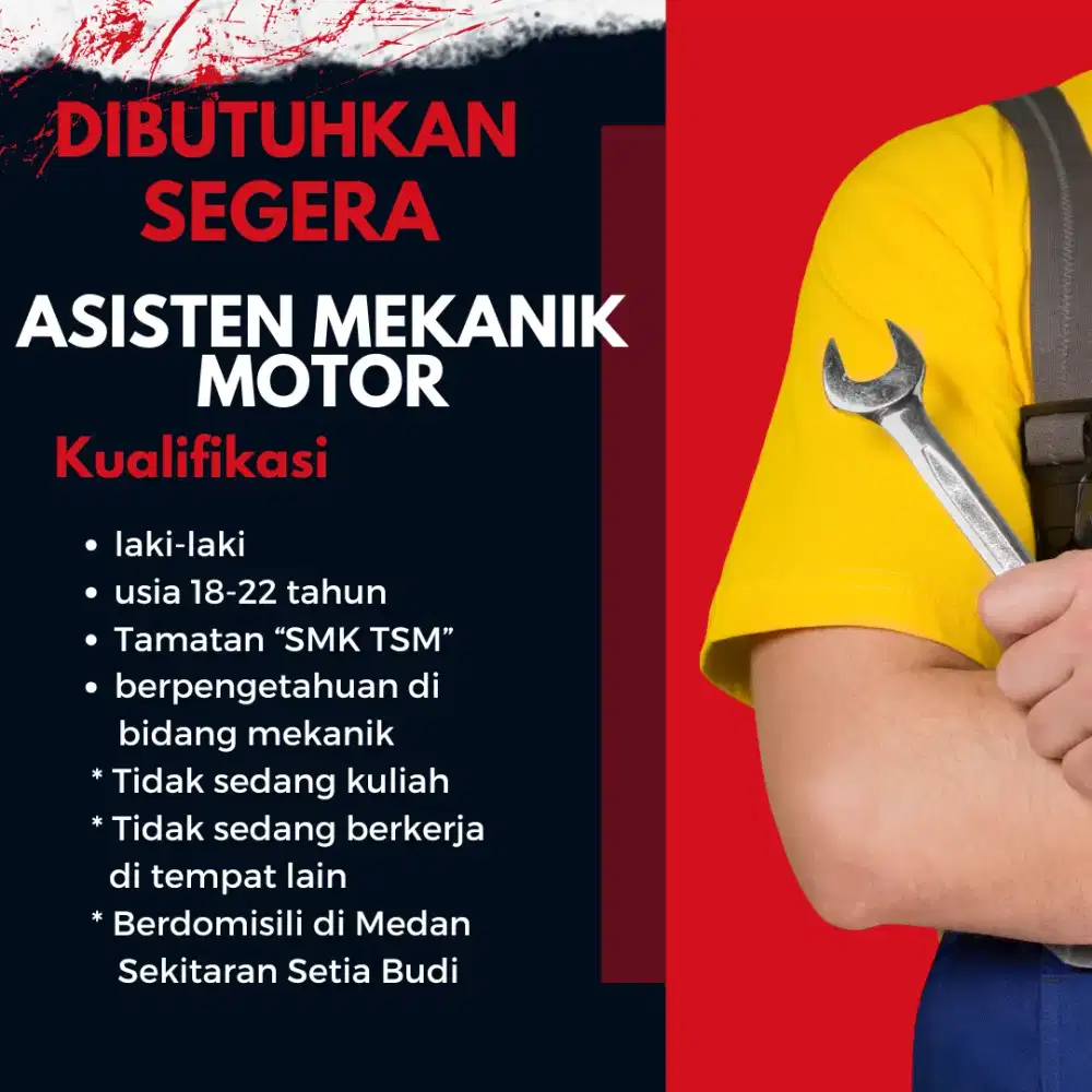 ASISTEN MEKANIK TAMATAN SMK TSM