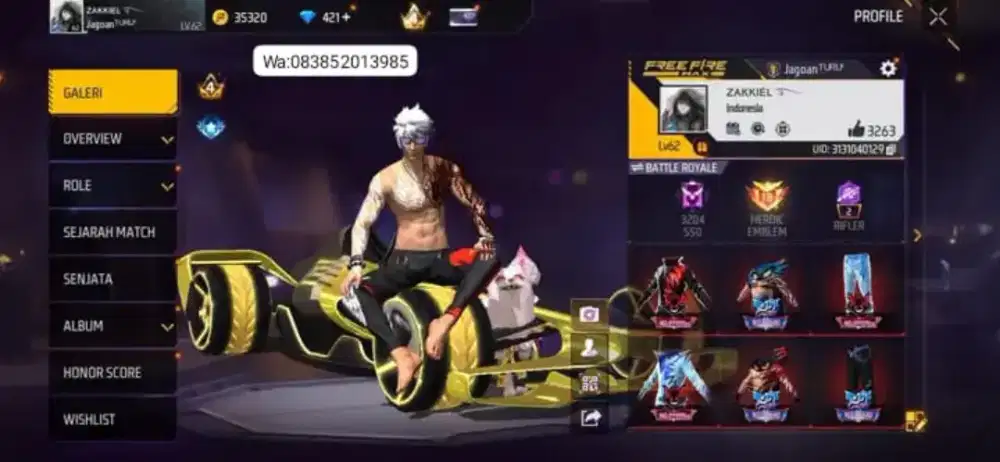 JUAL AKUN FF MURAH DAN AMAN