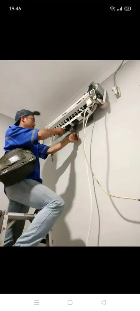 Jasa servis AC kulkas mesin cuci kompa air dll bergaransi