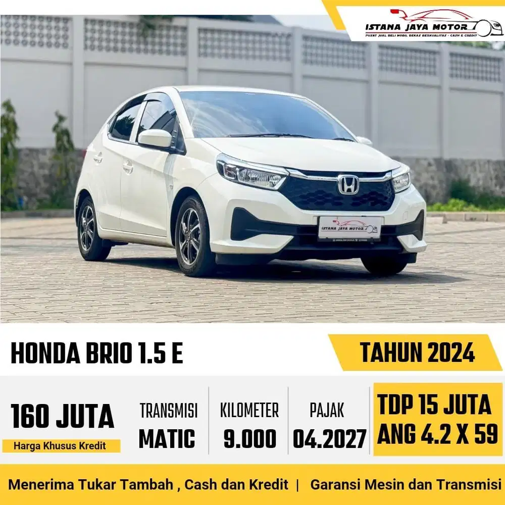 KM 8RB Honda Brio 1.2 E Automatic 2024 Putih