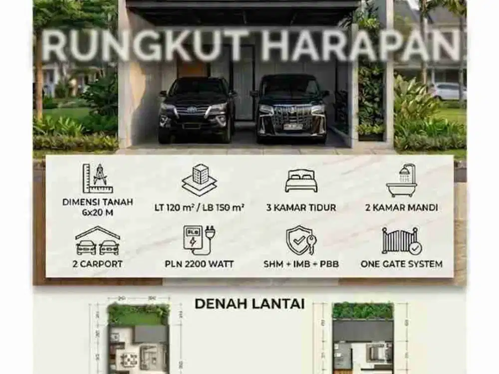 RUMAH BARU RUNGKUT HARAPAN DKT MERR, RUNGKUT ASRI, PANDUGO, BATUK, PURIMAS, RUNGKUT MAPAN, PENJARINGAN, MEDOKAN AYU