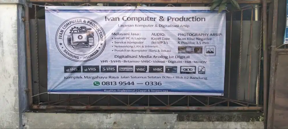 SELAMATKAN KENANGAN JADUL! JASA DIGITALISASI VIDEO, AUDIO & SCAN KLISE