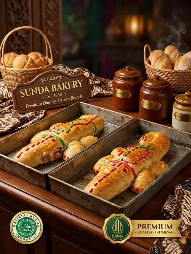 Roti Buaya Sepasang Isi Kombinasi