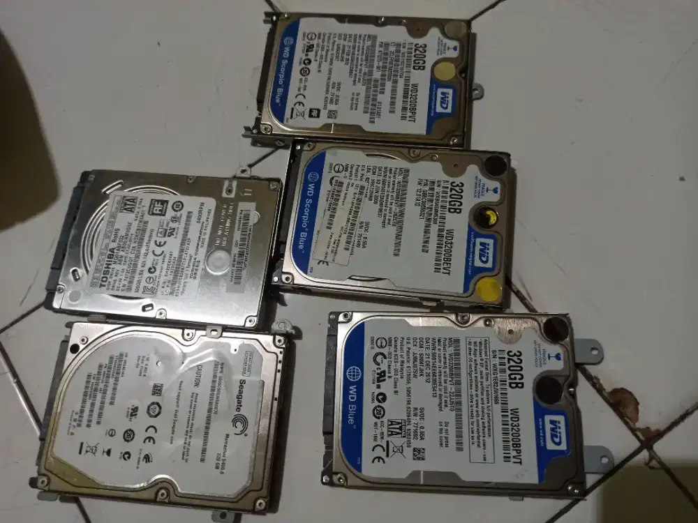 HDD 320 seken 100% sehat tinggal pilih ada tebel dan tipis