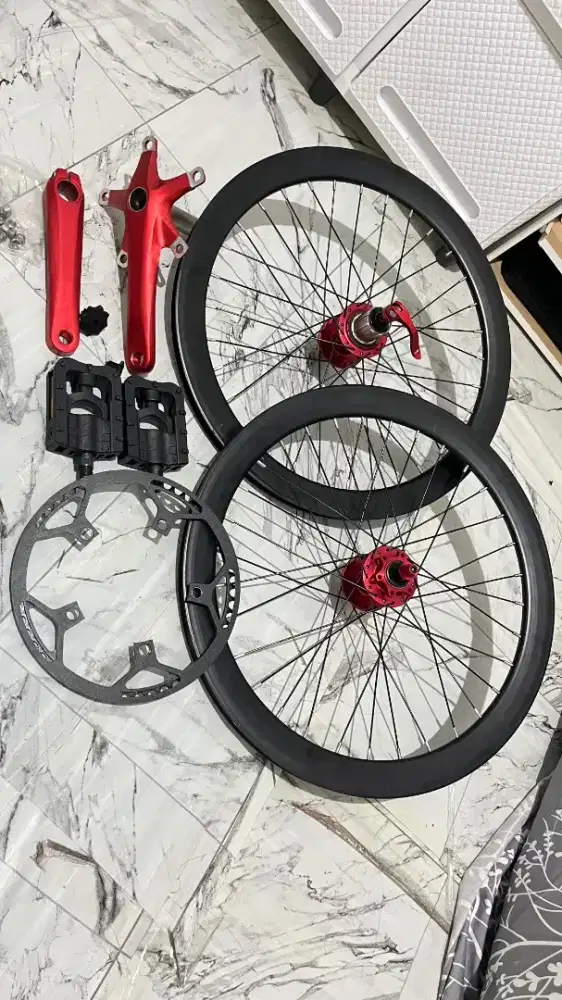 Wheelset 20 inch 451 dan crankarm hollow