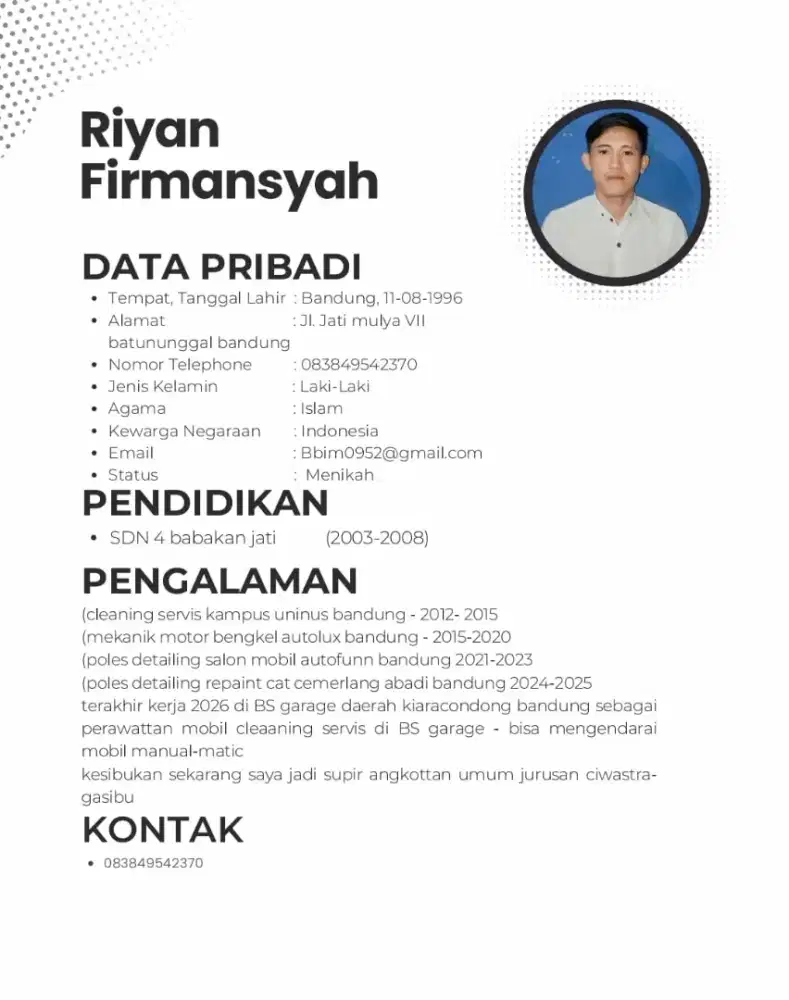 nyari kerja modal KTP KK JUJUR AMANAH KERJA KERAS