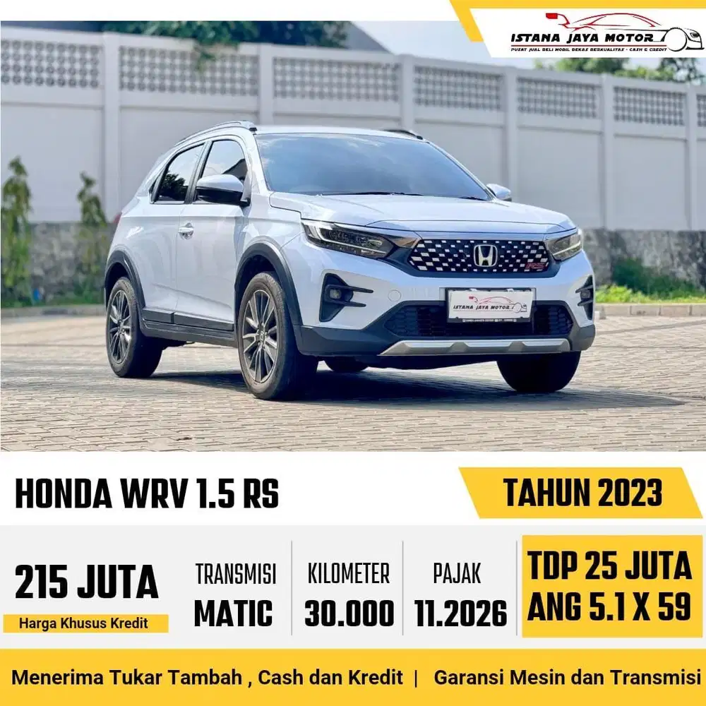 LOW KM Honda WRV RS CVT Automatic 2023