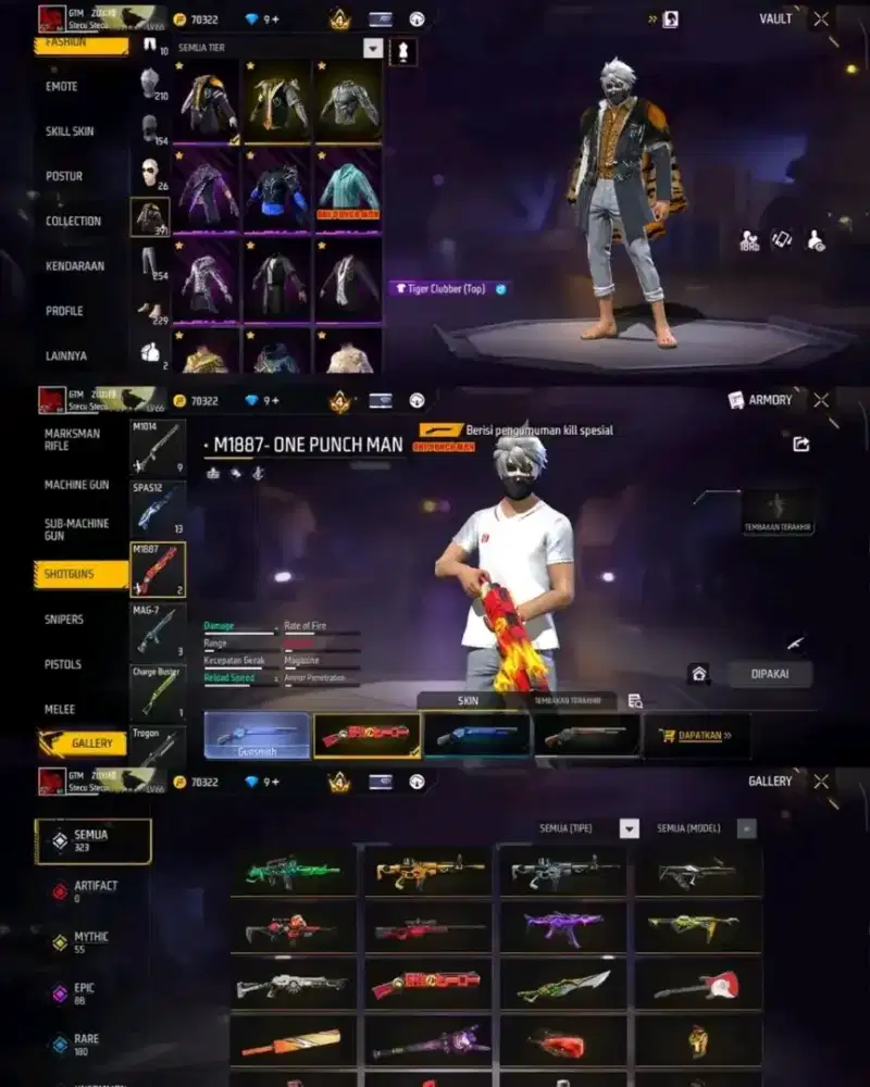 jual akun ff aman dan terpercaya