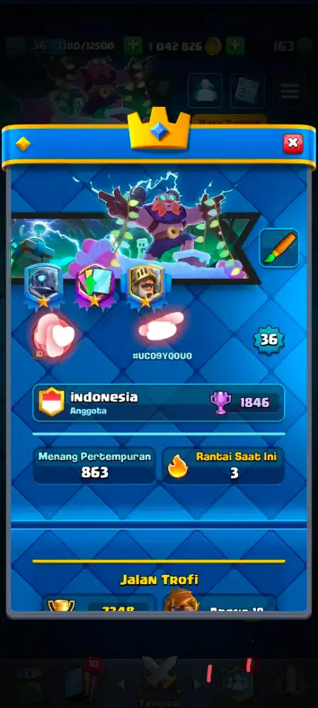Di jual Akun Clash Royal