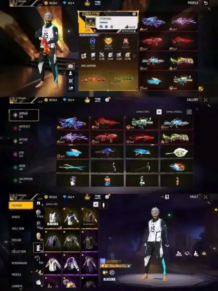 Jual akun ff aman dan terpercaya