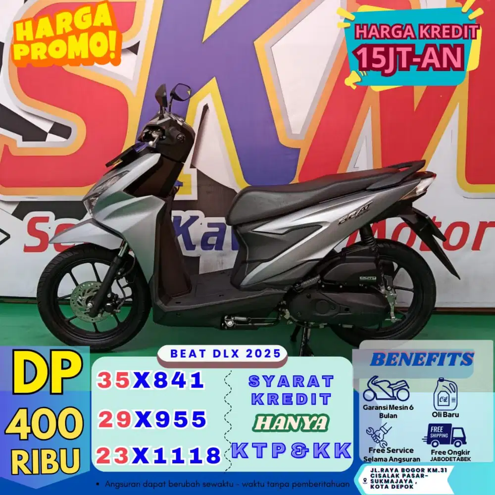 Syarat kredit KTP&KK Honda beat deluxe 2025 cash/crdit