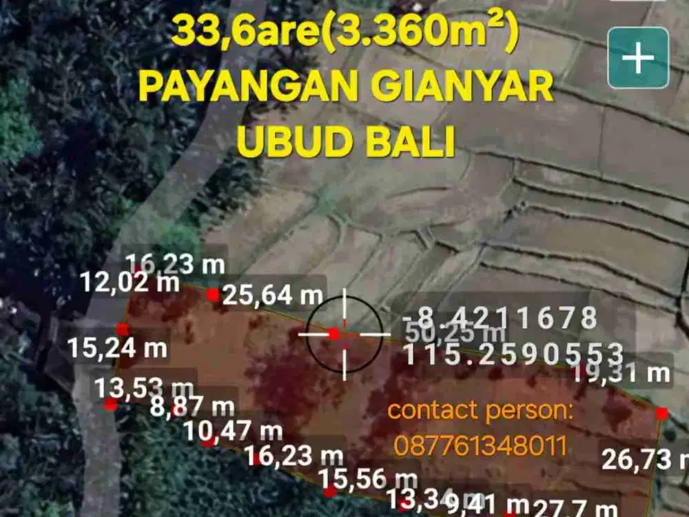 Jual Tanah kebun 33,6are jalan 8 aspal di Payangan Gianyar Ubud Bali - Thumbnail 10